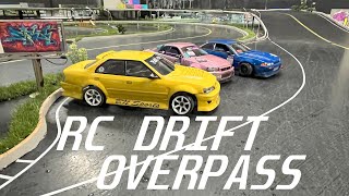 RC DRIFT REALISTIC OVERPASS  ELEVATION AT LATERAL GRIP  SCALE RC DRIFT TRACK [upl. by Soisanahta]