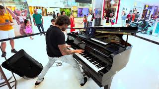 The Weeknd Blinding Lights Piano Shopping Mall [upl. by Ardelis571]