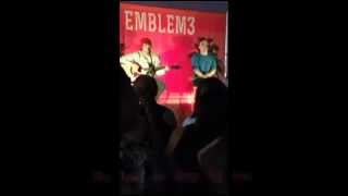 Homerun Lyrics  Emblem3 Live Acoustic [upl. by Whang]