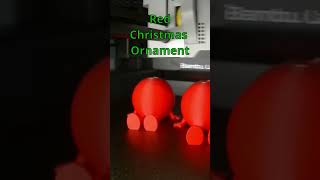 Red Christmas Ball Ornament short [upl. by Anahsit]