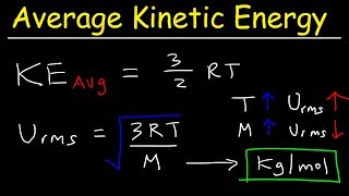 Average Kinetic Energy of a Gas and Root Mean Square Velocity Practice Problems  Chemistry Gas Laws [upl. by Aridan513]