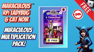 Miraculous RP Ladybug amp Cat Noir Roblox  Multiplication Pack FREE for 24 Hours [upl. by Jesher]