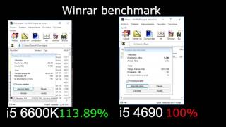 Skylake vs Haswell IPC evolution i56600k vs i54690k [upl. by Ater318]