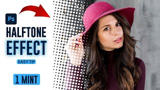 How to Create Dotted Halftone Effect  Free Photoshop Tutorial Action [upl. by Yddub]