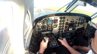 Power Off Landing  King Air C90 GT  POUSO NO PLANEIO  Gliding [upl. by Claybourne]