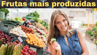 FRUTAS mais PRODUZIDAS no Brasil [upl. by Arahsit876]