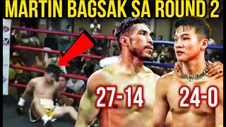 BAGSAK SA ROUND 2 Carl Jammes Martin vs Ruben Tostado Garcia Fight [upl. by Hare]