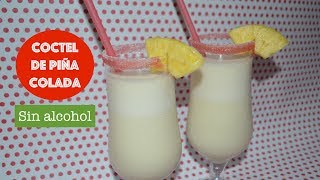 COMO HACER CÓCTEL DE PIÑA COLADA SIN ALCOHOLMuy Fácil y rico [upl. by Ephrayim835]