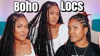 DIY Boho Faux Locs Tutorial [upl. by Lener187]