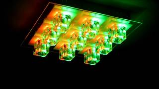 Led Rgb Ceiling Lights Square Glass Remote Controller [upl. by Tnomed417]