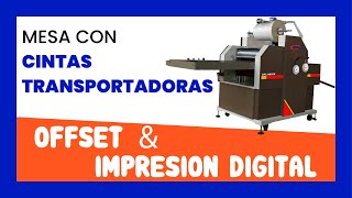 ✅ Laminadora de papel industrial AUTOMÁTICA neumática Champion CTL 550 [upl. by Otsedom]