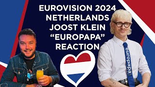 REACTION Joost Klein  quotEuropapaquot Eurovision 2024  Netherlands [upl. by Ahseel464]