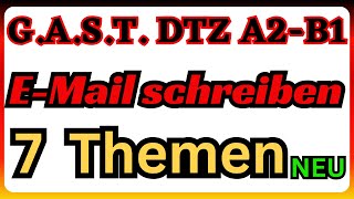 DTZ B1  Briefe schreiben  7 wichtige Themen dtz email [upl. by Torres]