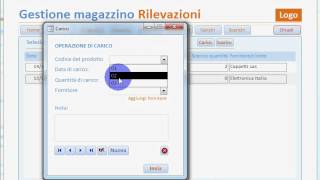 5 Access 2010 Magazzino Giacenze e Scorte [upl. by Hteb1]