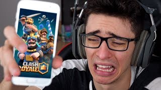 ME DEI MUITO MAL POR SER VICIADO EM CLASH ROYALE [upl. by Donnamarie]