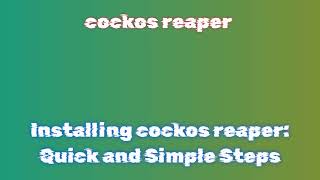 Installing cockos reaper Video FAQ SBCFSCDZZJZ [upl. by Manon867]