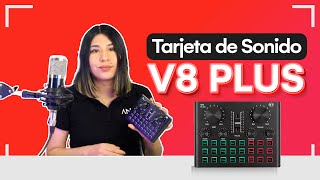 TARJETA DE SONIDO V8 PLUS  REVIEW FUNCIONES Y SONIDOS  Anavatec [upl. by Lehcor]