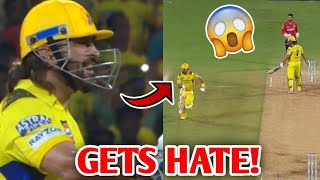 MS Dhoni got HATE for doing this😱 MS Dhoni Daryl Mitchell Run  CSK vs PBKS IPL 2024 News [upl. by Ginzburg]