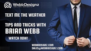 Get weather updates to your phone using IFTTT Tips and Tricks with Brian Webb from WebbDesignz [upl. by Ydnahs311]