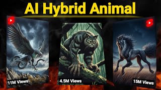 How to Create Viral Hybrid Animal Videos  New Method  AI Animals Fusion Part 2 [upl. by Anitap158]