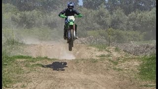 kawasaki klx 650r giro enduro [upl. by Schroer271]