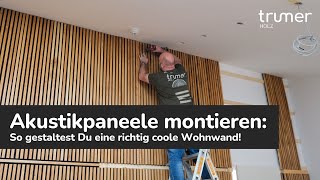 Akustikpaneele montieren So gestaltest Du eine richtig geniale Wohnwand [upl. by Namyh]