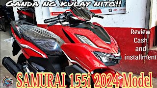 Euro Samurai 155i Glossy Red Ganda ng kulay nito Review Cash and installment 2024 [upl. by Star]