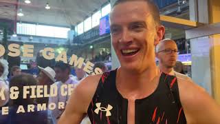 Adam Fogg Runs 34962 Mile Finishes 4th In Wanamaker Mile At Millrose Games [upl. by Olwen]