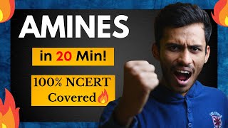 Amines Fast ONE SHOT🔥 20 Min Full Revision  NCERT Line by Line  Class 12  NEET  JEE [upl. by Robison]