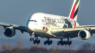 14 BIG PLANE LANDINGS  Airbus A380 Boeing 767 B787  4K [upl. by Holbrook]