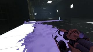 Portal 2 Beta  Sticky Gel Adhesion  Wallwalking Gel [upl. by Niwle]