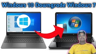 windows 10 to windows 7 downgrade steps  windows 10 to windows 7  2023 Without bootable pendrive [upl. by Sualokin]