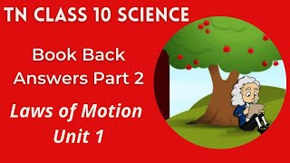 10th science Laws of Motion Book Back Answers  Fill in the blanks  Tamil [upl. by Yenffad]