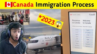 🇨🇦CANADA Airport IMMIGRATION Process For Student 2023 Vlog2 [upl. by Darcia]