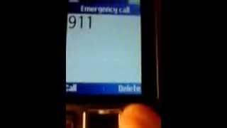 Dialing 911  112  999 emergency numbers on Sony Ericsson T280i despite keylock [upl. by Mountfort]