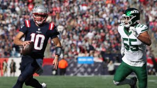 Patriots vs jets 2nd quarter Jacoby Brissett takes over for Drake Maye head injury [upl. by Innob]