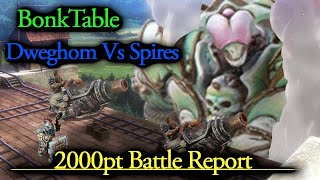 Conquest EP69 Dweghom vs Spires 2000pt Battle Report [upl. by Alaham651]