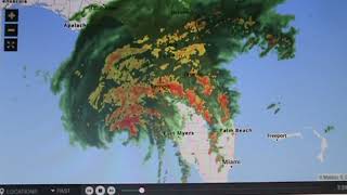 Hurricane Milton radar loop across Florida 2024 [upl. by Lahcear]