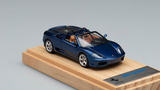 Build an old car model kit BBR 143 Ferrari 360 Spyder resin kit [upl. by Annabal132]