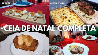 CEIA DE NATAL COMPLETA COM R10000  Desafio ceia de natal com entrada prato principal e sobremesa [upl. by Ralaigh790]