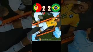 Portugal 🆚️ Brazil32 Imaginary match highlights shorts football youtube ronaldo Neymar Jr [upl. by Carlile]