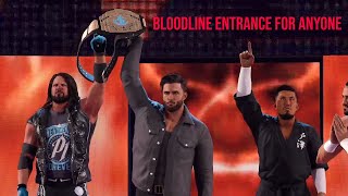 How to get Bloodline entrance for any Superstar in WWE2k23 [upl. by Assirem623]