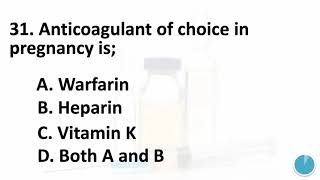 ANTICOAGULANTS PHARMACOLOGY MCQs PART 1 pharmacologymcqs gpatmcq gpatpreparation neetmcqs [upl. by Nama]