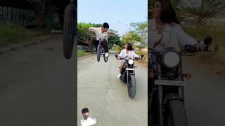 Girl bike ride automobile bmxcyclestunt foryou [upl. by Charlot]