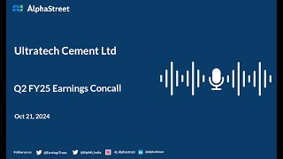 Ultratech Cement Ltd Q2 FY202425 Earnings Conference Call [upl. by Bikales]