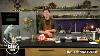 Stap voor stap pavlova maken als kerstdessert met tvchef Hugo Kennis  Allerhande [upl. by Aimal]