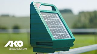 AKO SolarWeidezaungerät Sun Power S 250 Aufbauanleitung [upl. by Aicatan298]