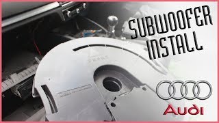 AUDI A3 8V 2013  Install Subwoofer [upl. by Ng914]