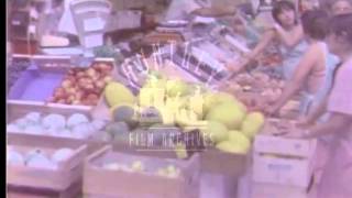 Indoor market in the South of France Archive film 93631 [upl. by Dionisio]