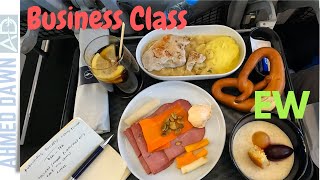 Lufthansa Eurowings Discover Business Class Flight Review Marrakech  Frankfurt [upl. by Laersi]